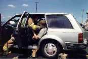 Another
                  victim being stablized until an extrication crew
                  arrives.
